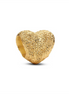 Pandora Textured Heart Gold-Plated Mini Charm