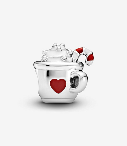 Pandora Moments Cocoa And Candy Cane Charm