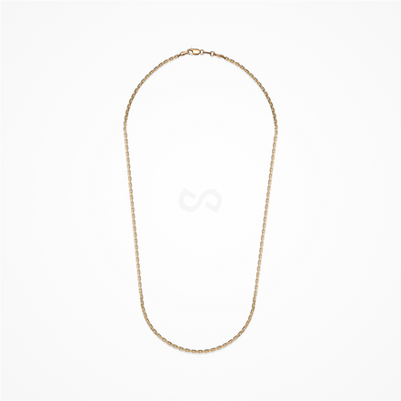 Desmos Italian Made 18K Yellow Gold Forza 20" Chain