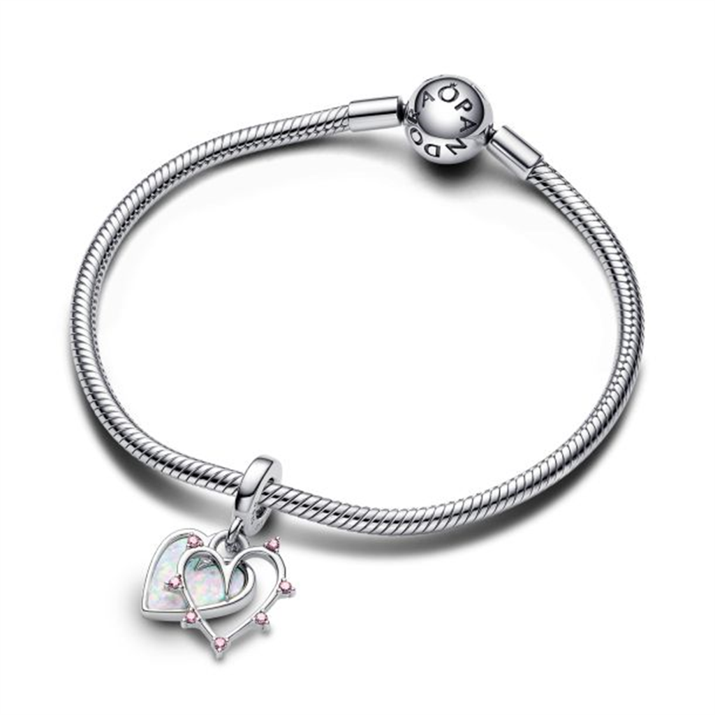 Pandora Moments Friendship Opalescent Double Dangle Charm