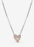 Pandora Moments Sparkling Freehand Heart Necklace