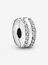Pandora Moments Double Lined Pavé Clip Charm