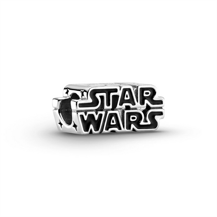 Star Wars Silver 3D Logo Charm