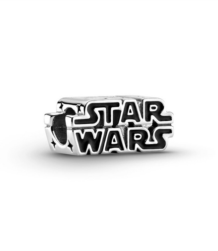 Star Wars Silver 3D Logo Charm