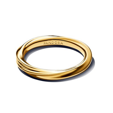 Pandora Essence Twisted Gold-Plated Ring Size 6