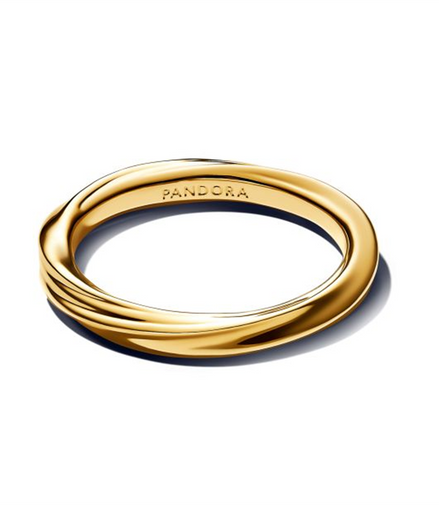 Pandora Essence Twisted Gold-Plated Ring Size 6