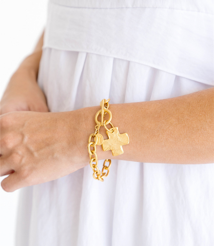 Susan Shaw Cross Toggle Bracelet