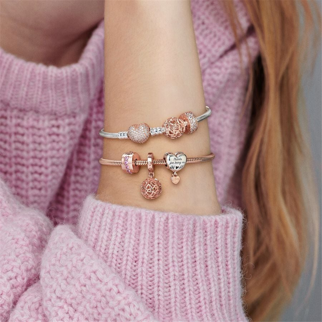 Pandora Moments Openwork Hearts Charm