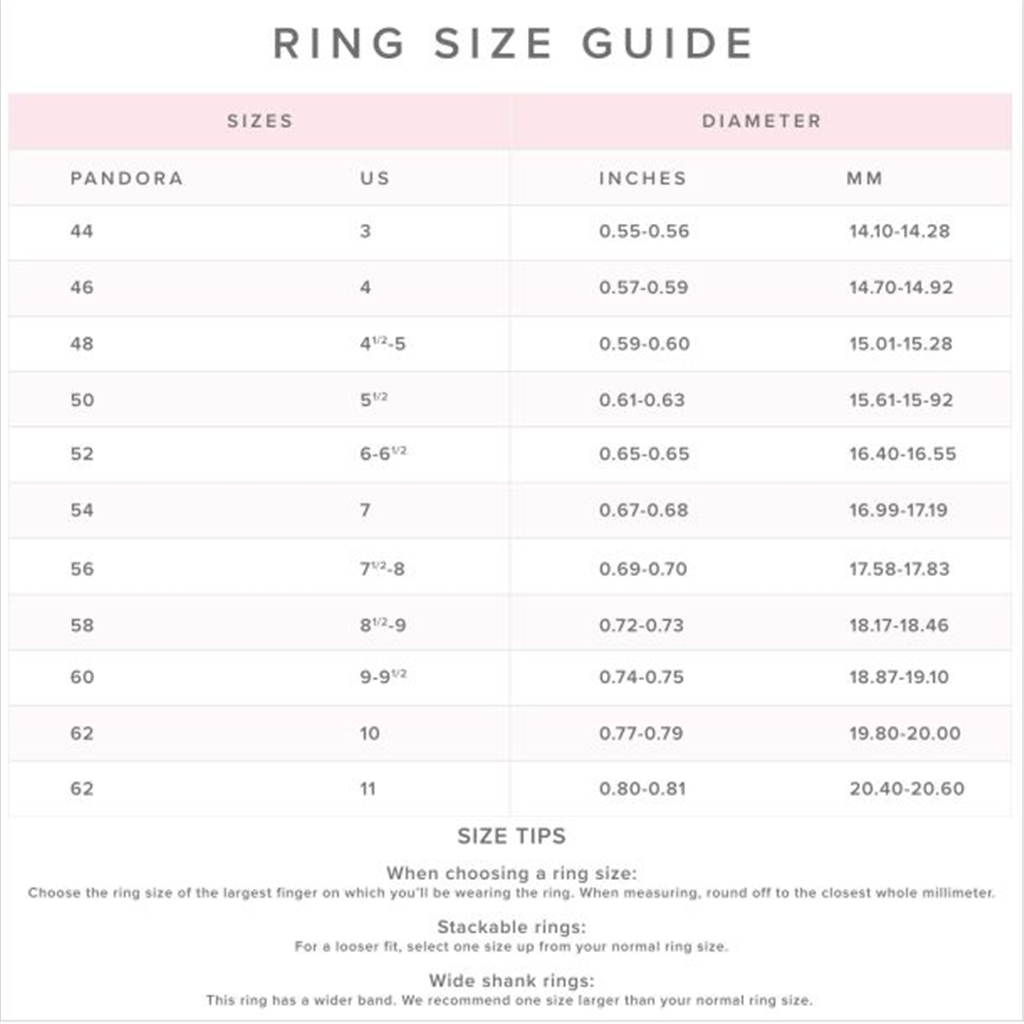 Pandora Moments Infinity Knot Ring Size 7