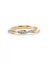 14K Yellow Gold And 0.10 CTW Diamond Stackable Twisted Band