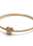 Pandora Moments Celstial Heart Clasp Bangle Charm Bracelet Size 21