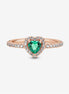 Pandora Timeless Sparkling Elevated Heart Ring Size 7