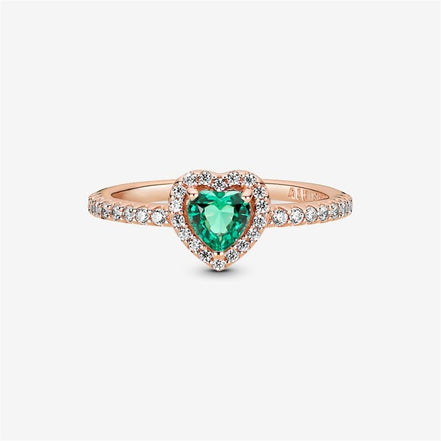 Pandora Timeless Sparkling Elevated Heart Ring Size 7