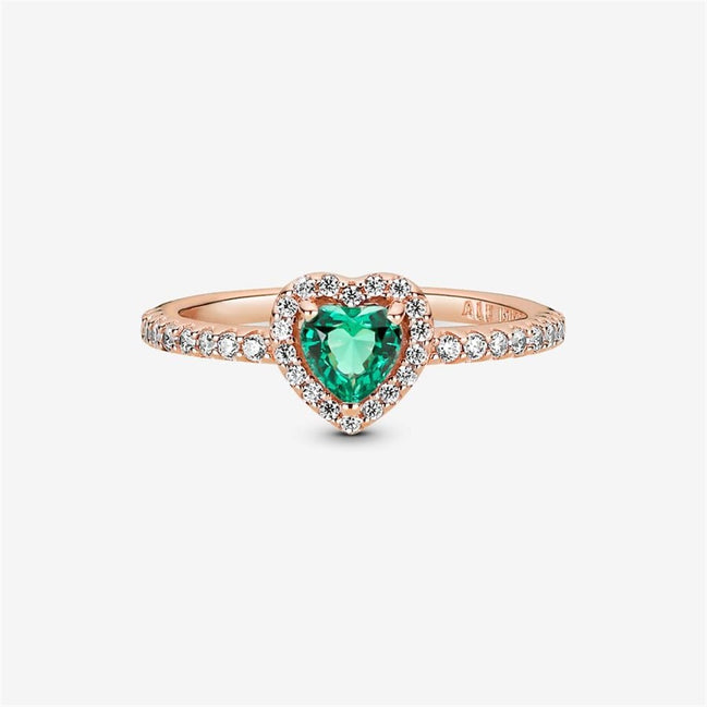Pandora Timeless Sparkling Elevated Heart Ring Size 7