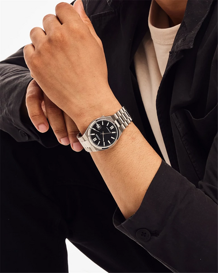 Citizen Men's TSUYOSA Black Dial Stainless Steel Bracelet Watch