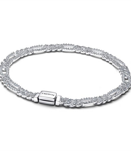 Pandora Timeless Oval Cuban Chain Bracelet Size 16