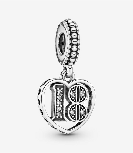 Pandora Moments 18th Celebration Dangle Charm