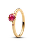 Pandora Moments Gold Plated Explosion of Love Ring Size 7