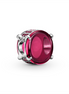 Fuchsia Rose Oval Cabochon Charm