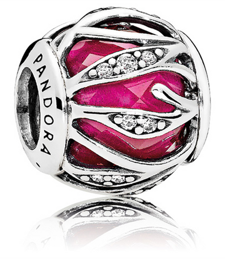 Nature's Radiance Charm with Synthetic Ruby