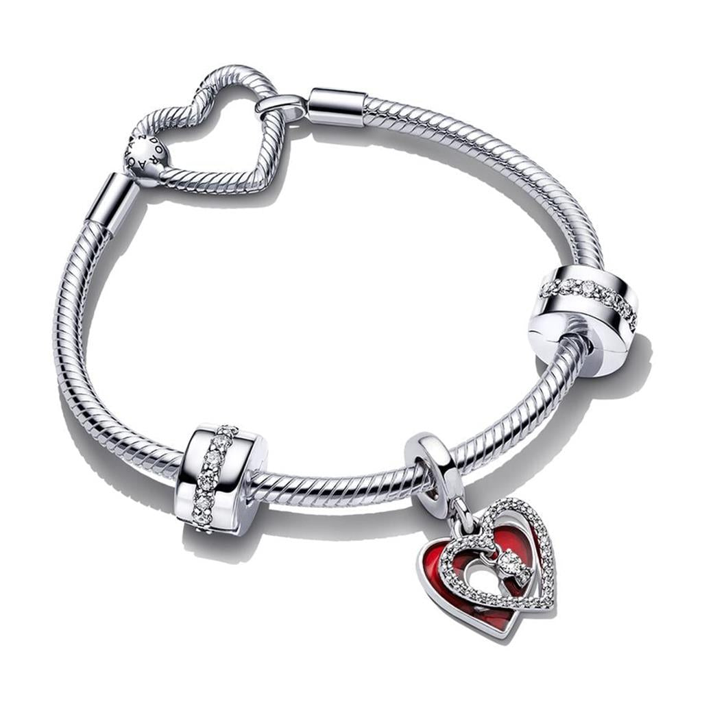 Pandora Moments Heart & Keyhole Bracelet Gift Set