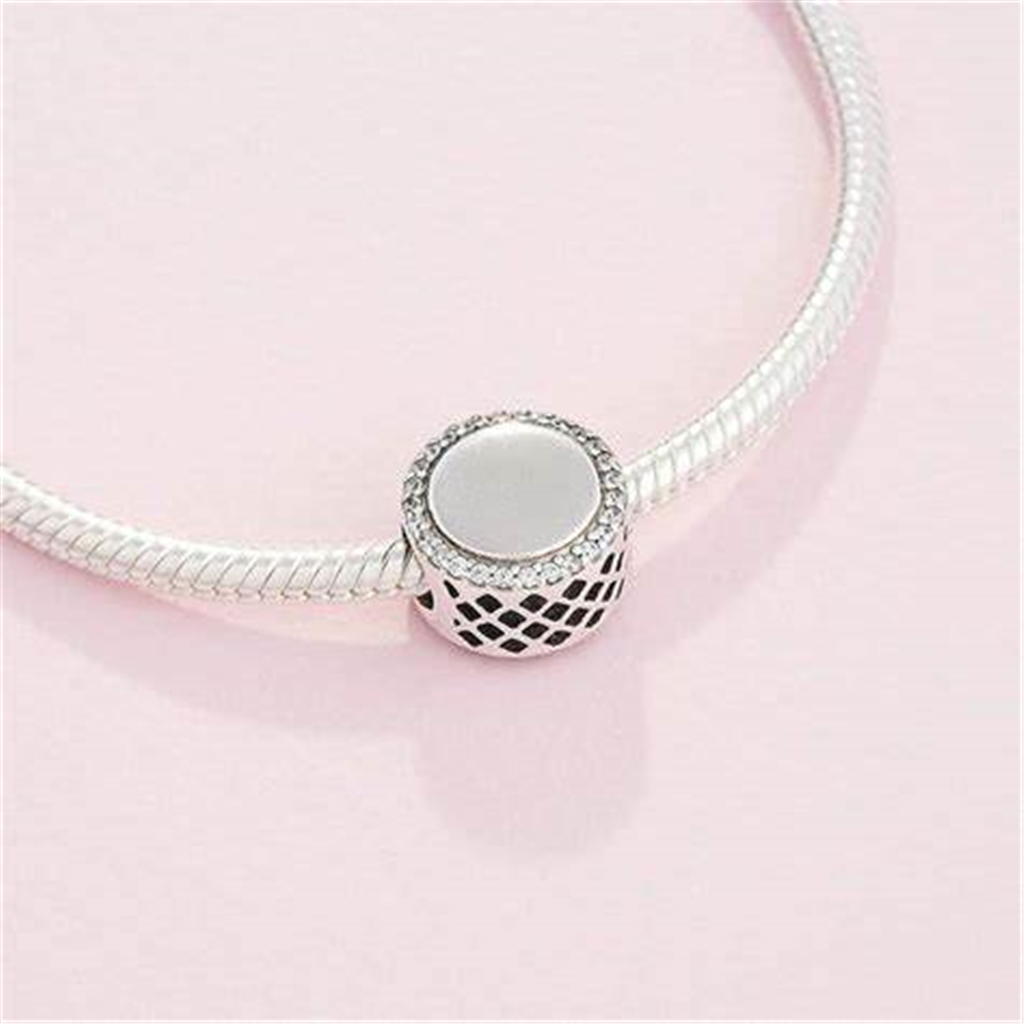 Pandora Moments Engravable Button Charm