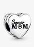 Soccer Mom Heart Charm