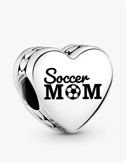 Soccer Mom Heart Charm