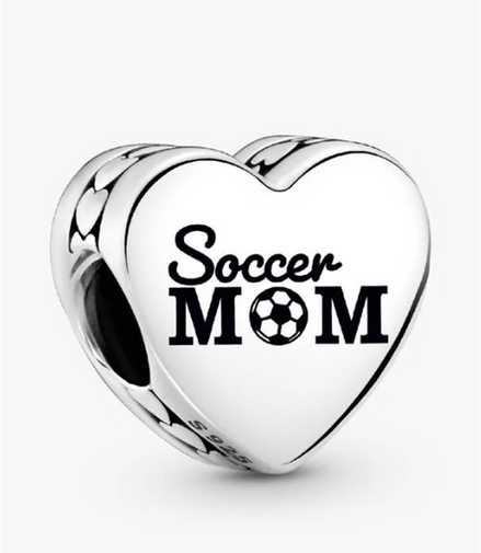 Soccer Mom Heart Charm