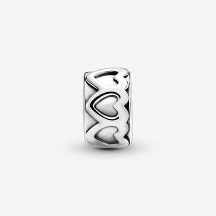 Pandora Moments Band of Hearts Clip Charm