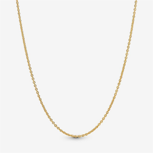 Pandora Moments Gold Plated Classic Cable Chain Necklace 45 CM