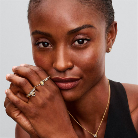 Pandora Timeless Double Band Ring Size 6