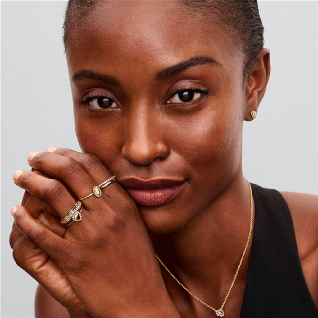 Pandora Timeless Double Band Ring Size 7