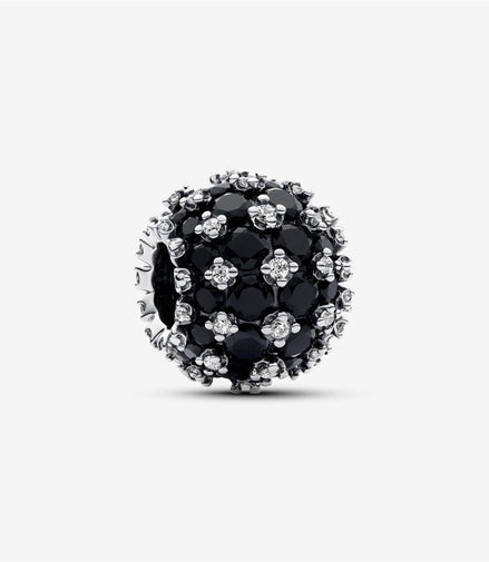 Pandora Moments Sparkling Pavé Round Black Charm