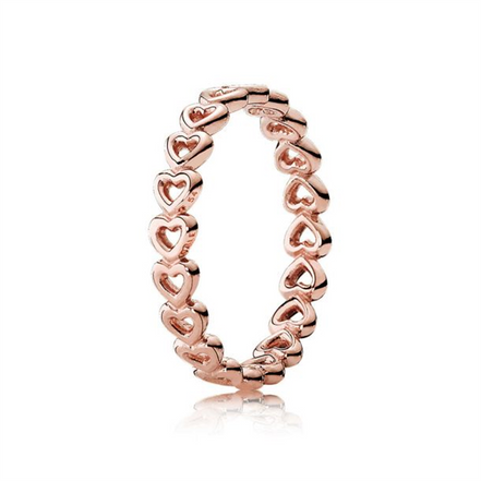 Pandora Moments Linked Love Ring Size 5