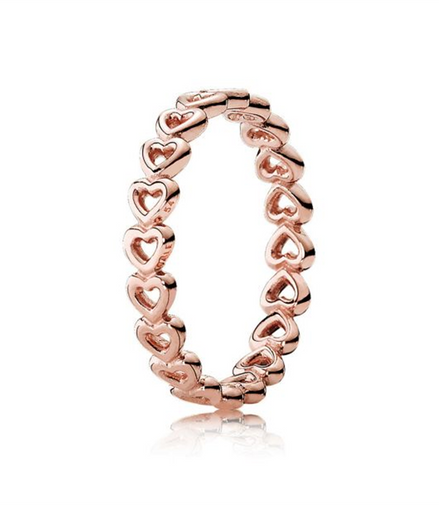 Pandora Moments Linked Love Ring Size 5