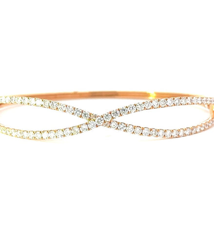 Diamond  Criss Cross Bracelet 2.40 ctw