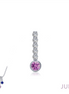 Lafonn 0.32 CTW Simulated Diamond And Simulated Alexandrite June Birthstone Love Pendant