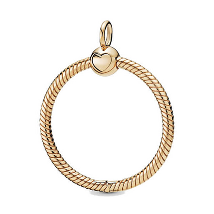 Pandora Moments Small Gold Plated O Pendant