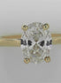14K Yellow Gold 1.61 CTW Lab Grown Oval Shaped Diamond Engagment Ring