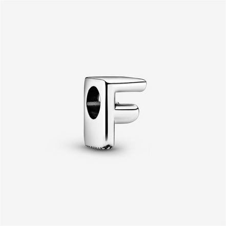 Pandora Moments Letter F Silver Charm
