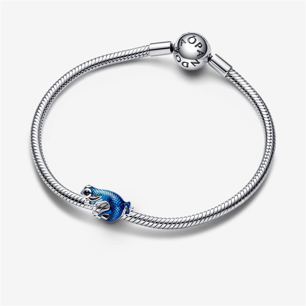 Pandora Moments Metallic Blue Gecko Charm