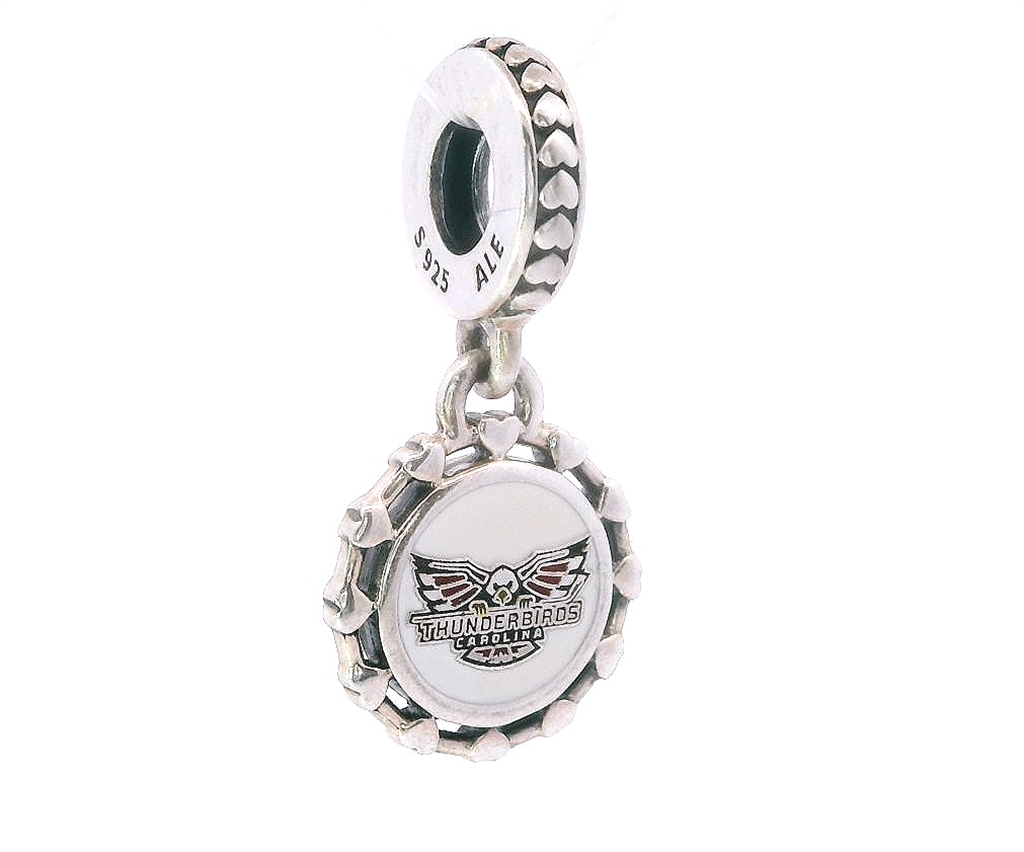 Pandora Custom Carolina Thunderbirds Dangle Charm