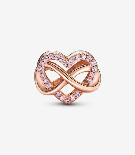 Pandora Moments Family Infinity Pink Heart Charm