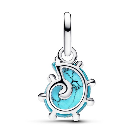 Pandora Blue Murano Glass Sea Snail Dangle Charm