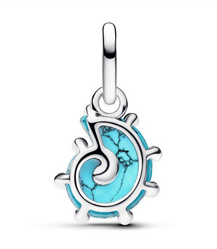 Pandora Blue Murano Glass Sea Snail Dangle Charm