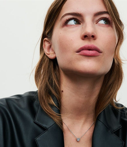 Pandora Timeless Elevated Clear Heart Necklace