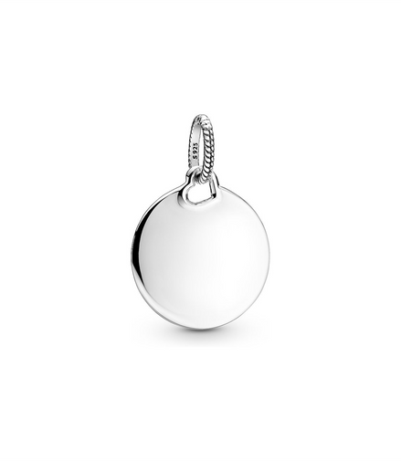 Pandora ME/Moments Silver Engravable Round Tag Pendant
