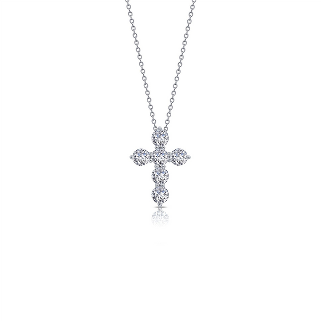 Lafonn 1.02 CTW Simulated Diamond Cross Pendant Necklace