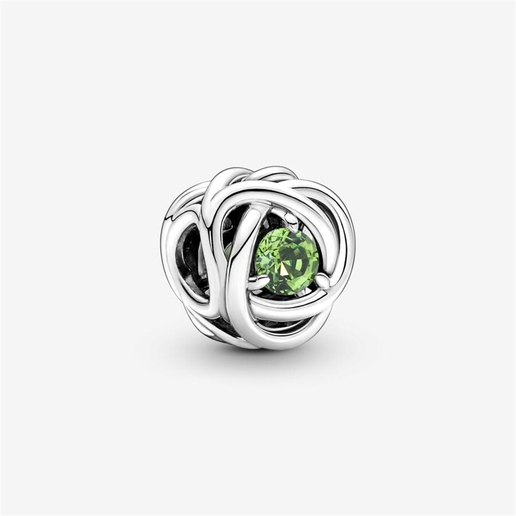 Pandora Moments August Spring Green Eternity Circle Charm